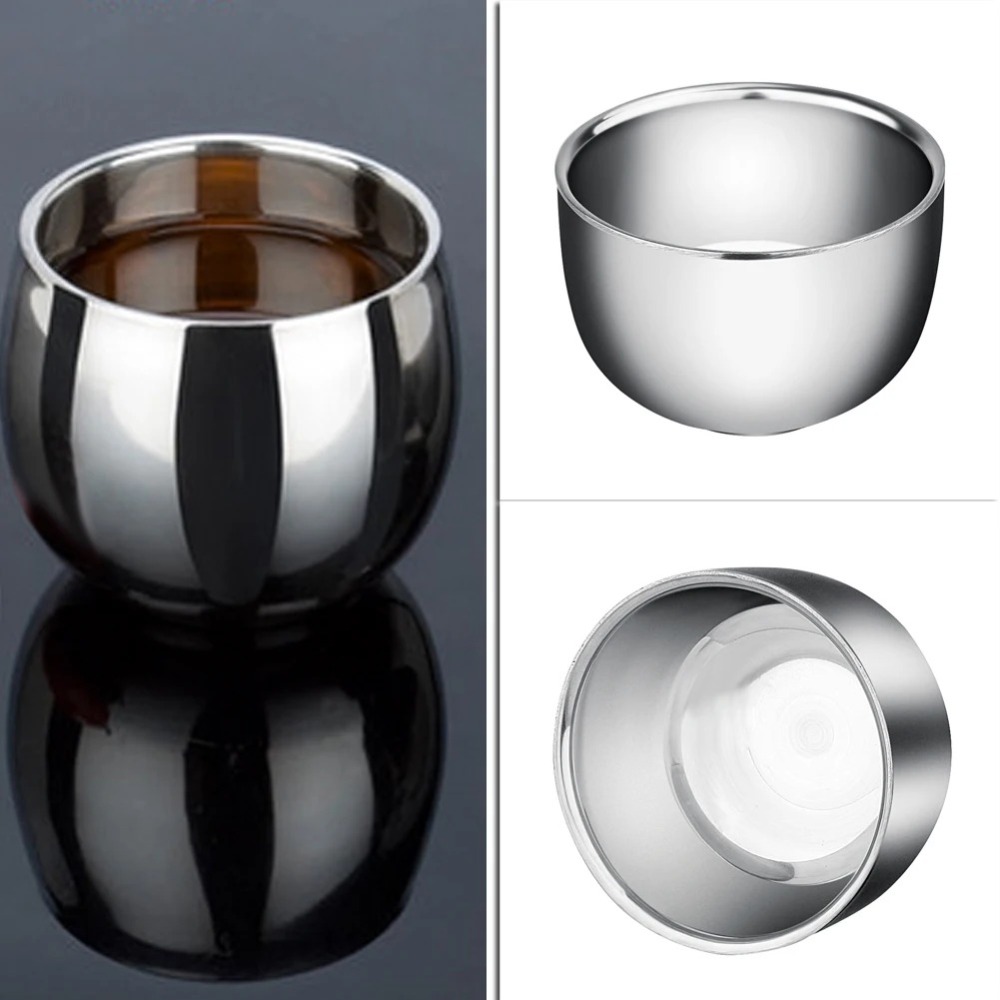 高品質 100/150 ミリリットルステンレス鋼カップ二重層 - Espresso Shot Glass のレビューと価格
