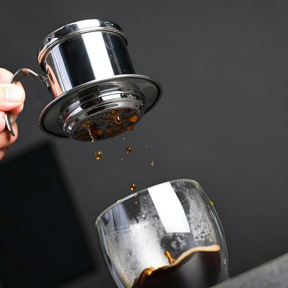 手動式ベトナムコーヒーフィルターポット、ステンレス製、ドリッ - Coffee Equipment Pour Over のレビューと価格