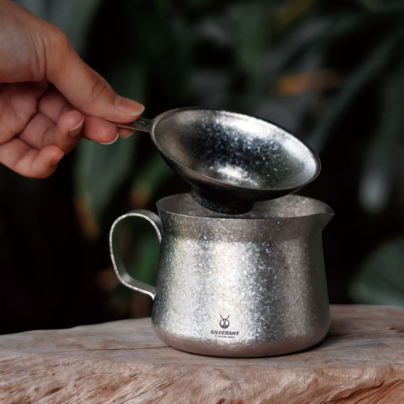 チタンコーヒーティーポットケトルマグカップポータブルアウトド - Coffee Equipment For Camping のレビューと価格